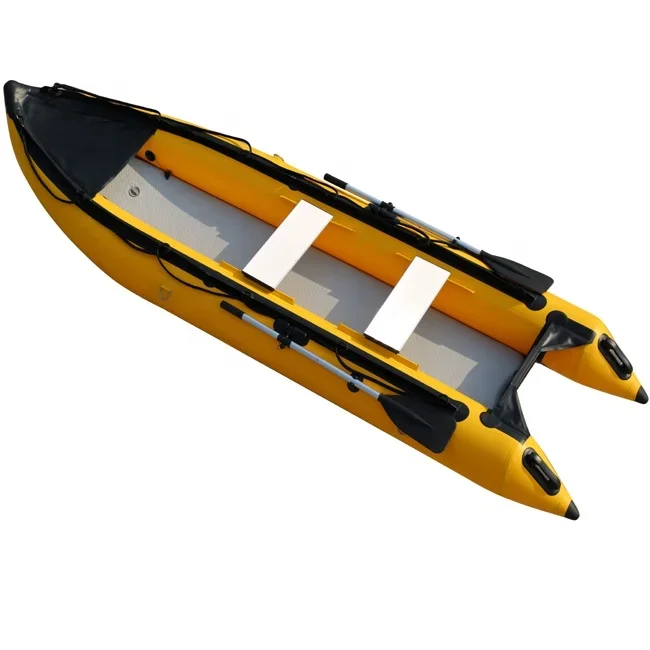 14.1Ft Inflatable Kayak Fishing Tender  Poonton Boat 4Person 