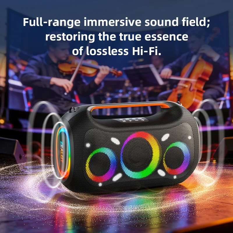 Zealot-ZE51 Portable Bluetooth Speaker 300W StormBox Blast Outdoor Wireless Speaker IPX6 Waterproof Party Camping Speaker 12H Pl