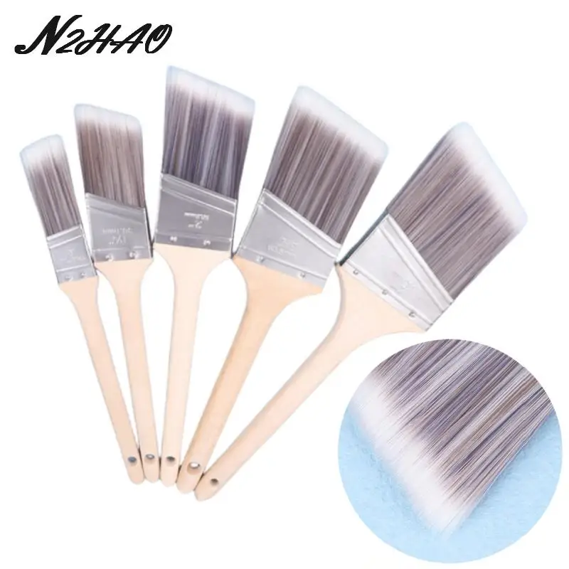 1pcs Paint Brushes Durable Wooden Handle Bristle Premium Painting Tool Brush for Furniture Home Wall Painting