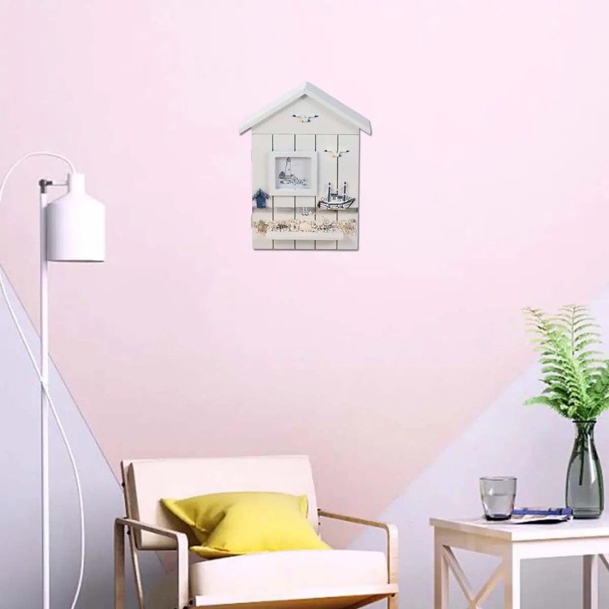 creative-house-shaped-wooden-wall-shelf-with-sailing-ships-seabirds-fishing-net-decorative-storage-hanging-shelf-for-living-room