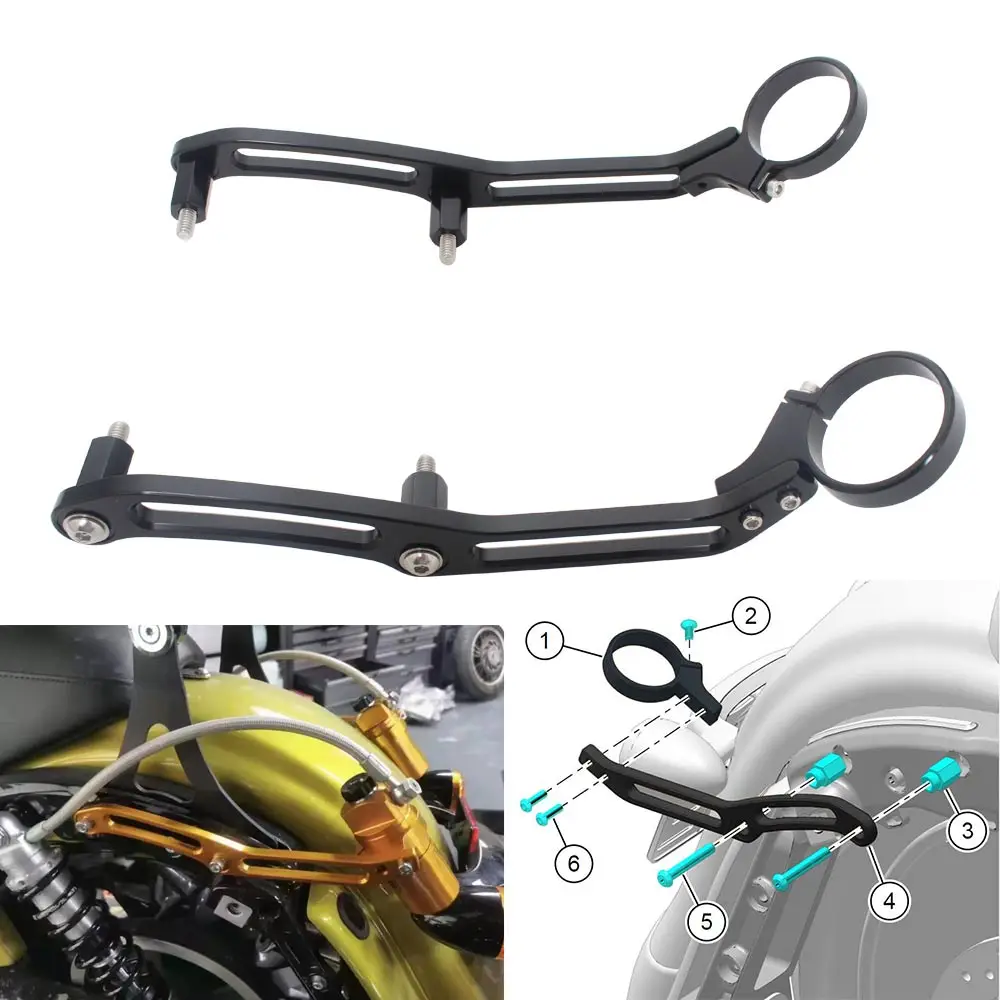 for-harley-touring-road-king-electra-street-glide-cvo-2014-2023-motorcycle-remote-reservoir-shock-absorber-mount-bracket-kit