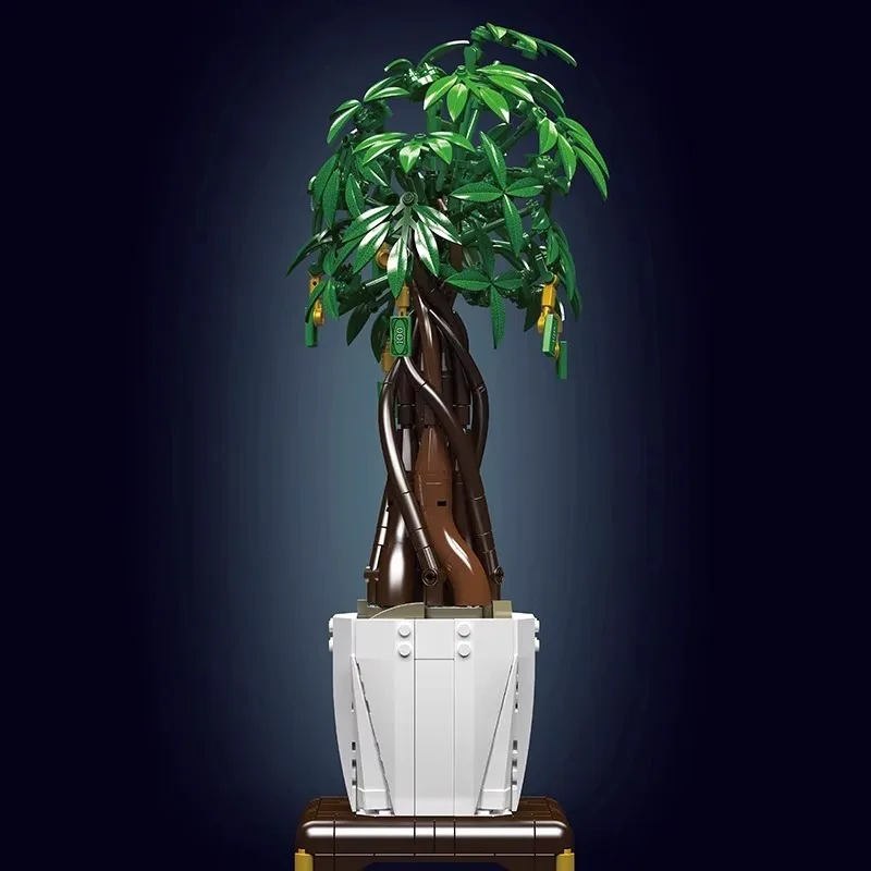 Stampo Re Fiore Albero della fortuna Pianta in vaso Giocattolo da costruzione per bambini Festival di primavera Decorazione della casa10063