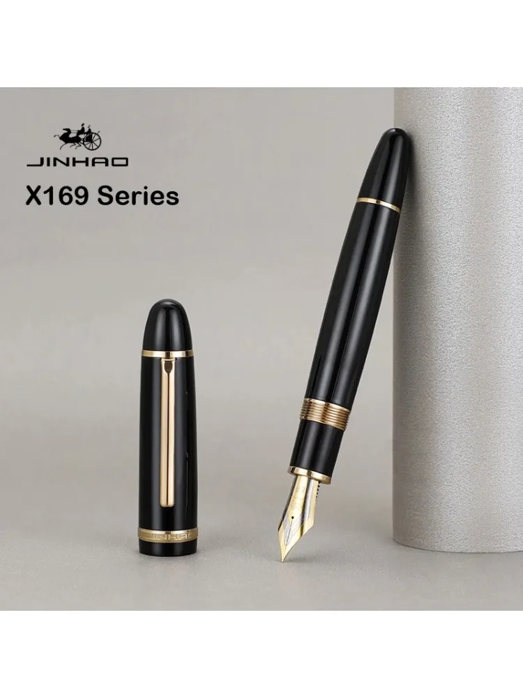 Limitowana edycja pióra wiecznego Jinhao X169 z żywicy i metalu, 8 sztuk #   Pióro do kaligrafii z dużym piórem EF/F/M, artykuły piśmiennicze, artykuły biurowe, artykuły szkolne — zdjęcie produktu 7