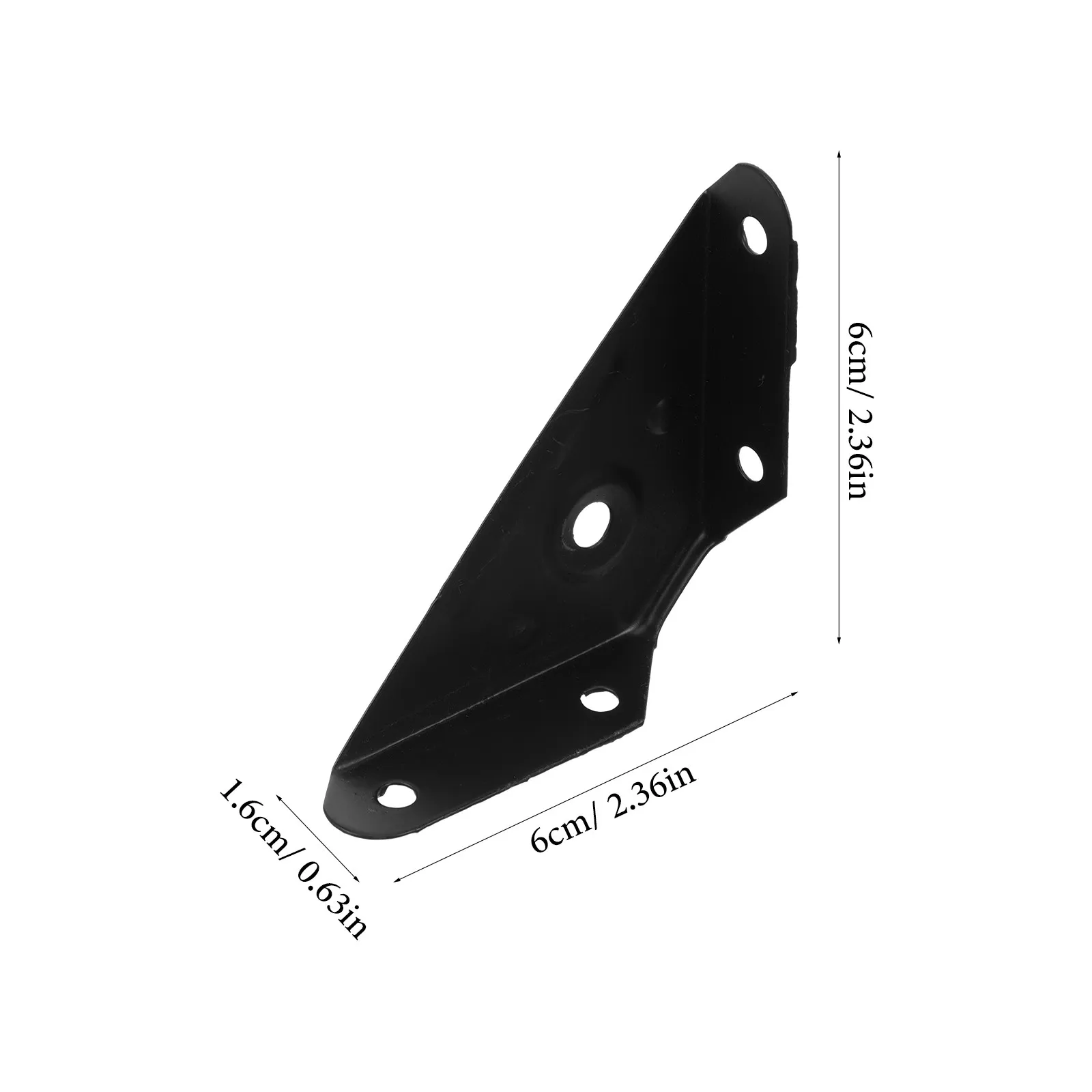 20pcs Black Corner Connectors for Wood Cabinets & Shelves – Triangle Structural Support Brackets
