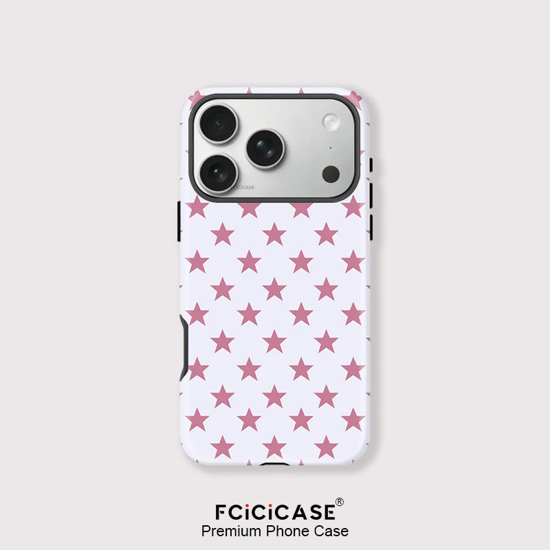 Fcicicase Stars Print Phone Case For Samsung Galaxy S26 Edge S20 FE S24 Ultra A56 A16 S23 A36 S25 Plus Acrylic Anti-Drop Shell