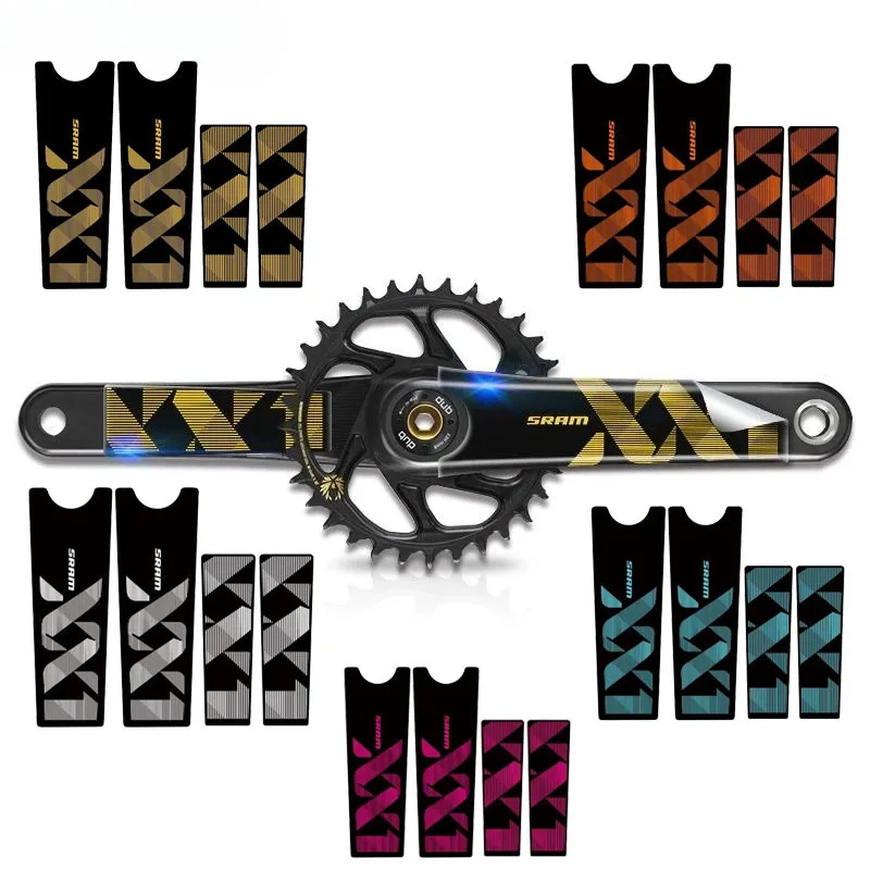 สติ๊กเกอร์แบรนด์ SRAM สีสันสดใส 4 ชิ้น/ชุด - สติ๊กเกอร์กันน้ำ - เหมาะสำหรับตกแต่งหมวกกันน็อคจักรยาน ขวด และชุดเครื่องมือ