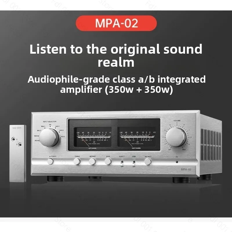 Integrated Amplifier MPA-02 Class A and B High-power Fully Balanced with Tone Support Remote Control Amplifier