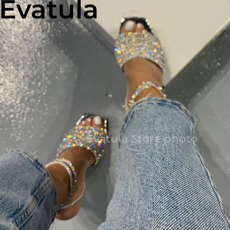 2024 Summer Fairy Goblet High Heels Crystal Sandals Women Open Toe Ankle Strap Rhinestone Pumps Sexy Party Wedding Shoes Femme