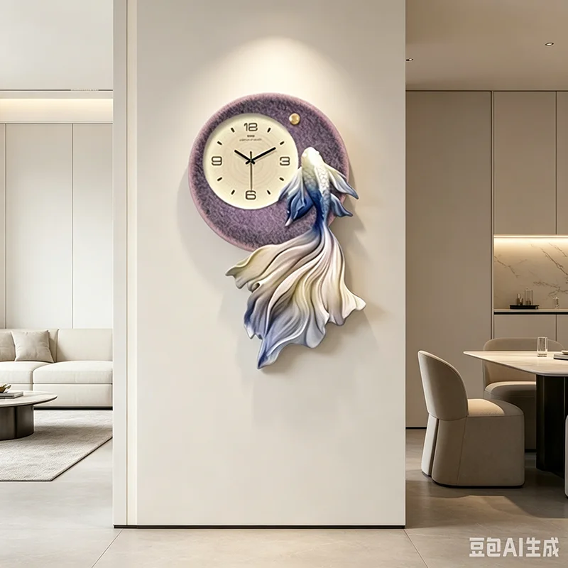 Modern Relaxing Clock Wall Design Luxury Save Space Big Size European Wall Clocks Accent Reloj Pared Lounge Suite Furniture