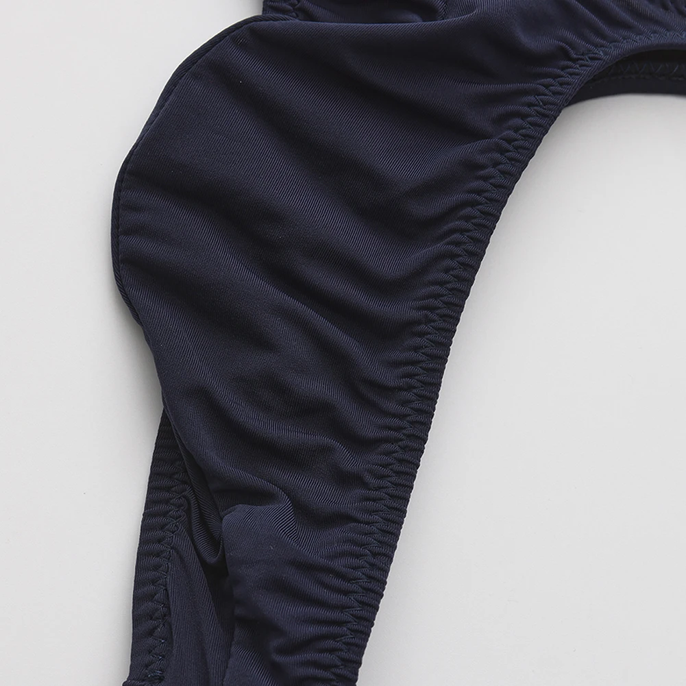 

Men Sexy Silk Bikini G-string Lingerie Low Rise Panties Femboy Bulge Pouch T-back Soft Underwear Gay Brief Thong Underpants Men