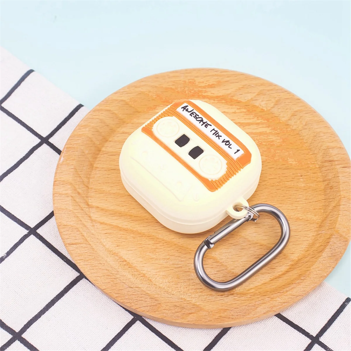 Suitable Galaxy Buds FE/Live/Pro/2 Bluetooth Headphone Protective Cover Cartoon Retro Tape