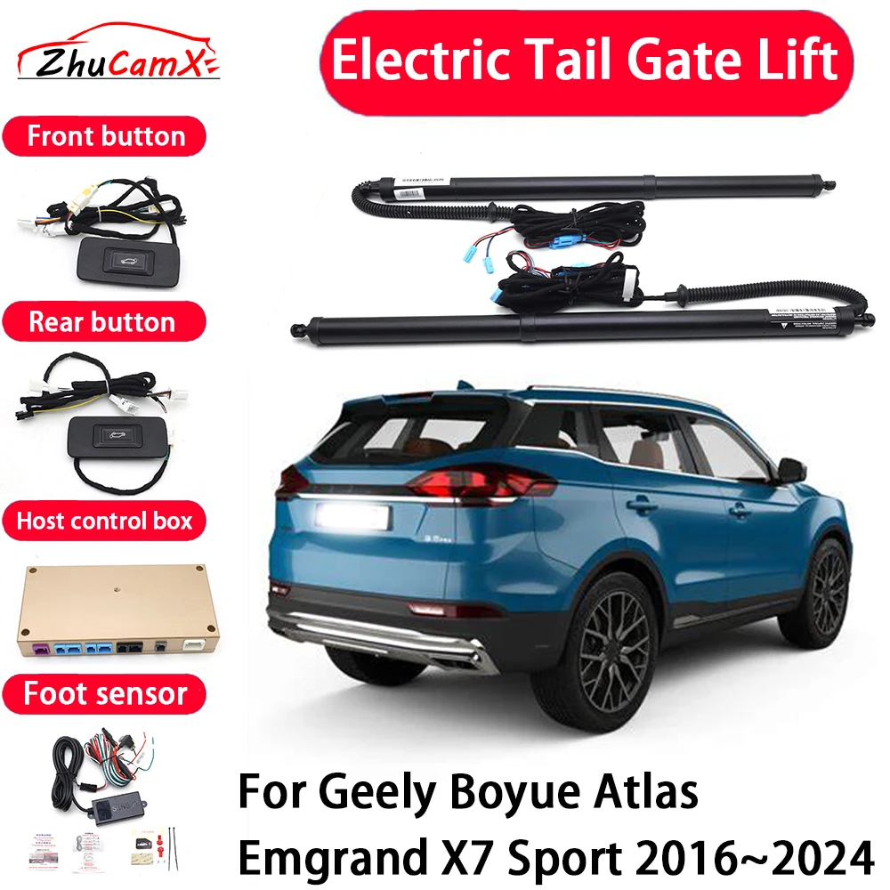 ZhuCamX Car Automatic Electric Tail Gate Lift Tailgate Assist System for Geely Boyue Atlas Emgrand X7 Sport 2016–2024