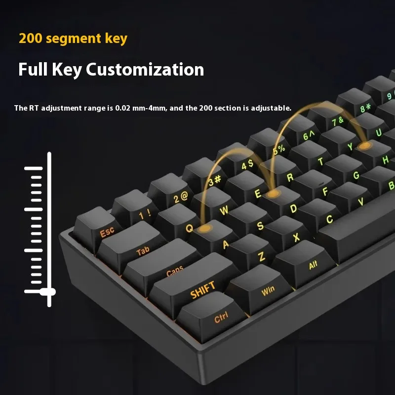 Imagem -04 - Pro Teclado Mecânico Interruptor Magnético Hot Swap Rgb 8k Gamer pc E-sports Acessórios de Jogos Personalizados Presentes Irok-nd63