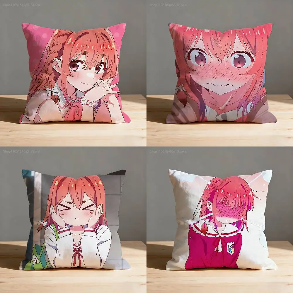 S-Sumi S-Sakurasawa Throw Pillow Case For 45x45cm 55x55cm 30x30cm Square Car Pillowcase Home Bedchamber Decor Gift