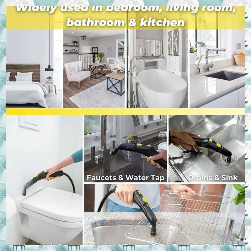 

Caci 24Pcs Nylon + Brass Wire Brush, Steam Cleaning Nozzles For Karcher SC1 SC2 SC3 SC4 SC5 SC7 CTK1 Steam Cleaner