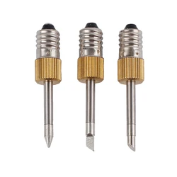 1/3Pcs E10 Interface Soldering Iron Tip + Sponge Portable USB Charging Soldering Tip Welding Tool Replacement Accessories