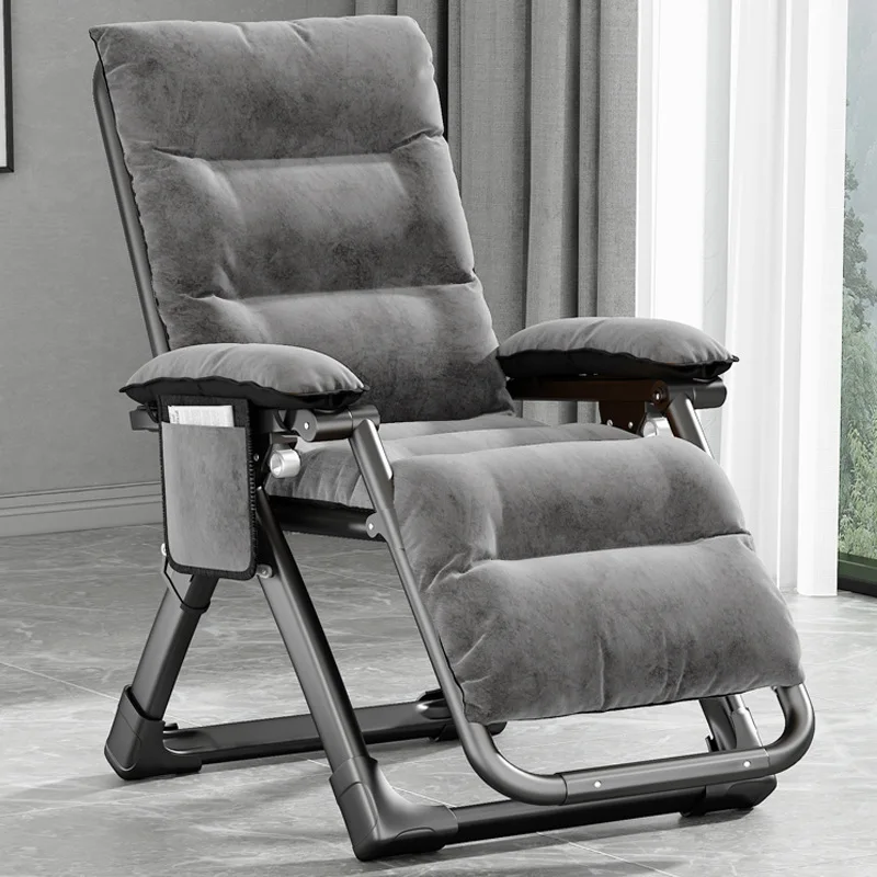 Backrest chair, reclining nap balcony home leisure folding recliner, sitting and sleeping dual-purpose