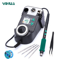 YIHUA 982-V Soldering Station with C210 C245 Soldering Iron Handle Fast Heating Fine Tip Easy-plug Design Solder Iron Bracket
