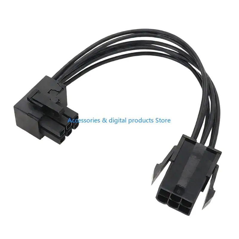 77JD 6pin Graphics Card Extension Cable 90 or 180 Degree Efficient Cable Management