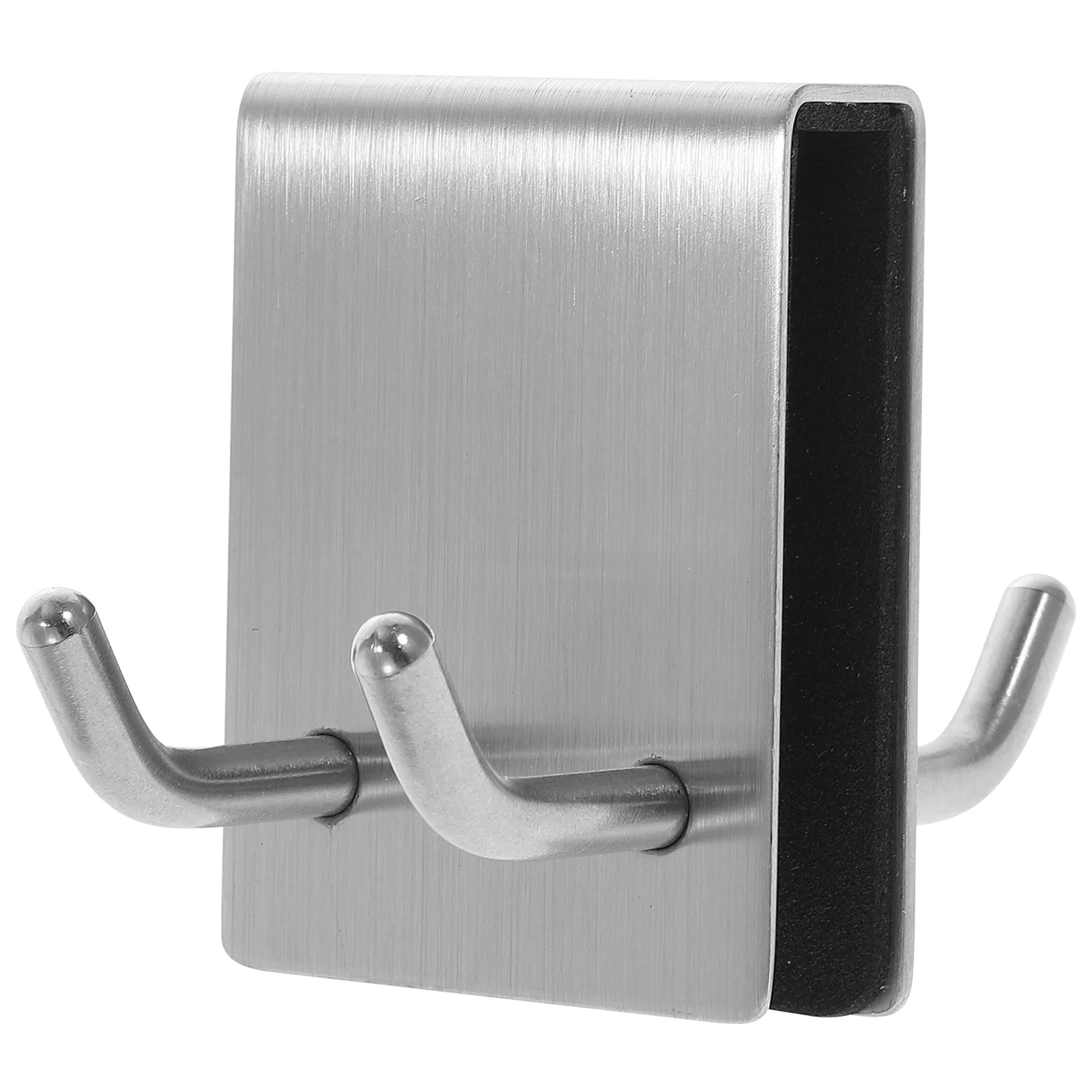 

Towel Rack Black Bathroom Hooks for Towels Glass Door Clothes Hangers Rail over Hats Stainless Steel