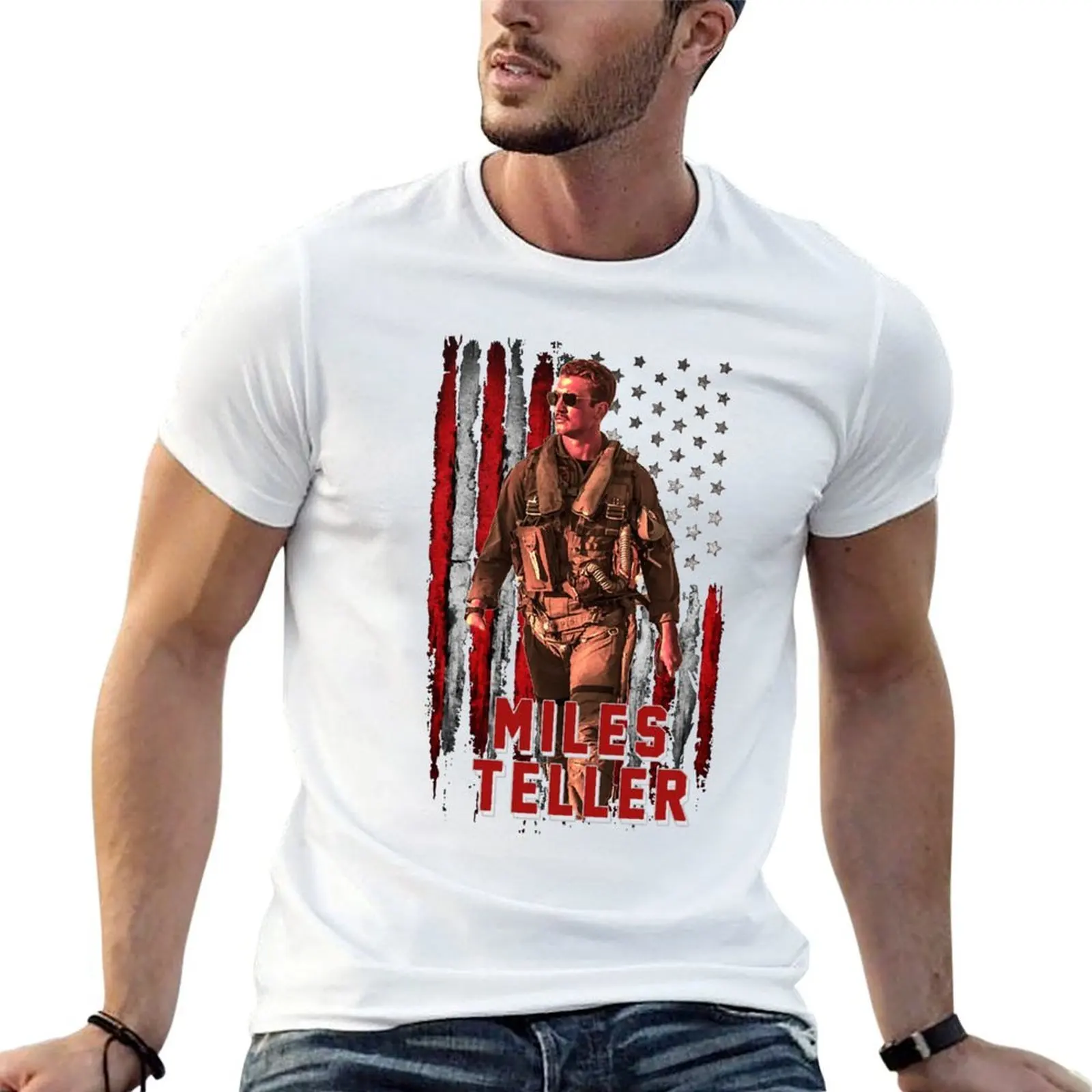 

Funny Men Miles Rooster Teller Gifts Movie Fans T-Shirt man t shirt heavy cotton man t shirts cotton funny t shirts man T-shirt