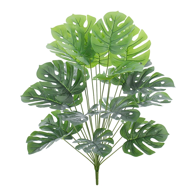 

75/84cm Artificial Palm Leaf Plants Faux Turtle Leaf Fake Monstera Tropical Palm Tree Leaves Greenery Plant Home Garden Decor