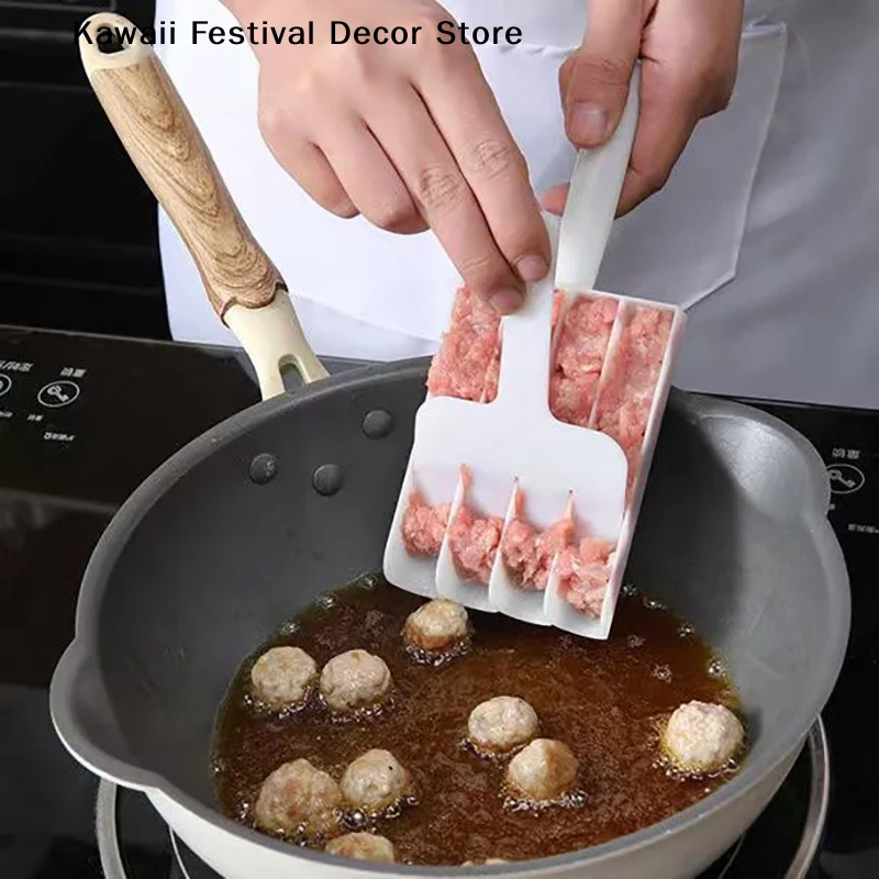 **Meatball Maker Cooking Homemade Tool Mold Round Fish Beaf Rice Ball Making Device Barbecue Hot Pot Bean Curd Kitchen Gadgets