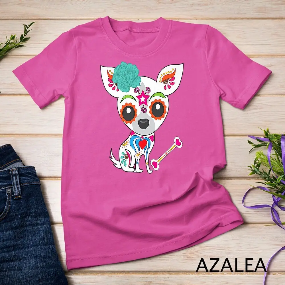 Mexican Sugar Skull Chihuahua Premium Unisex T-shirt