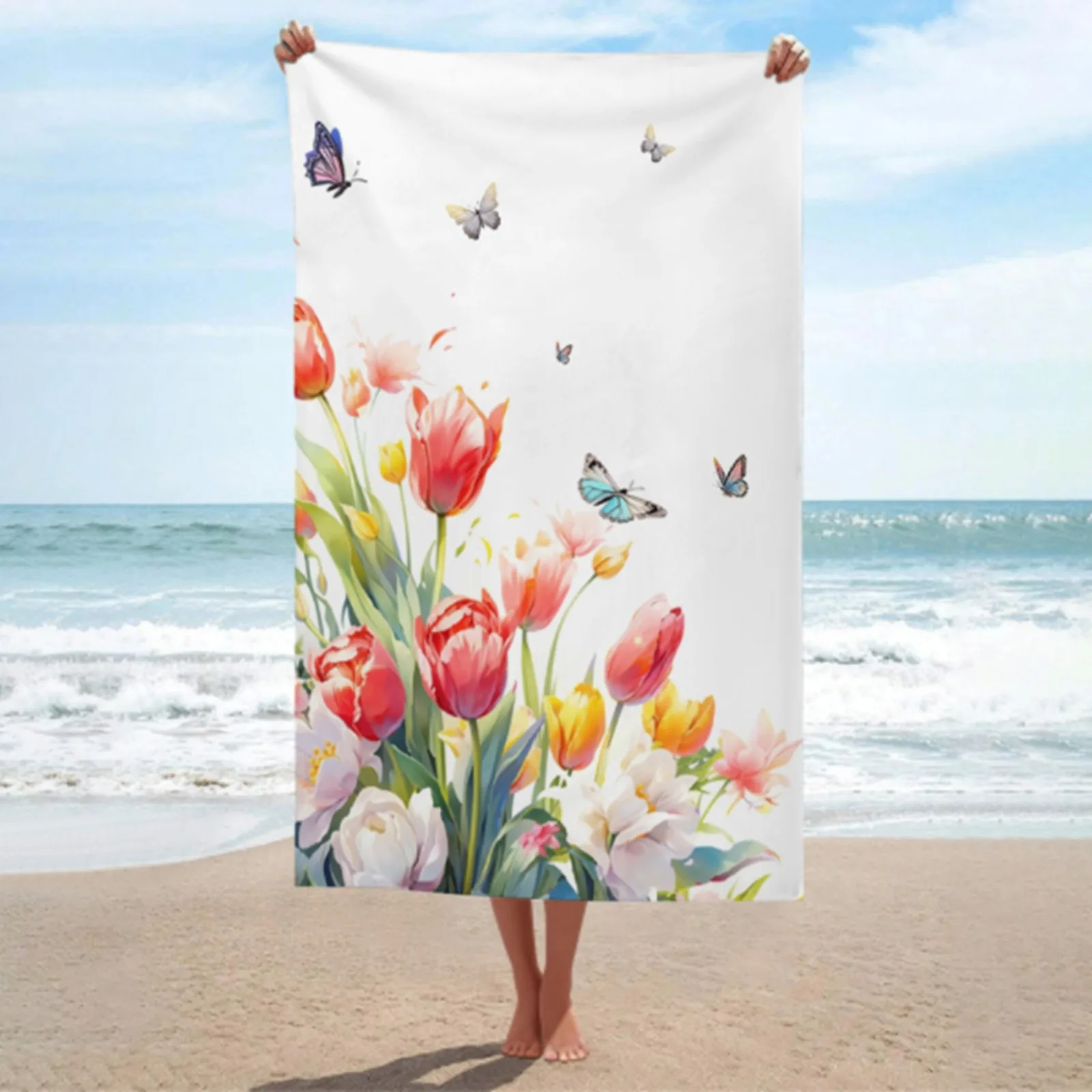 160x80cm Ultra Fine Fiber Lightweight Beach Towel Thin Beach Towel Travel Swimming Pool Yoga Gym Camping Adult Female Male Towel