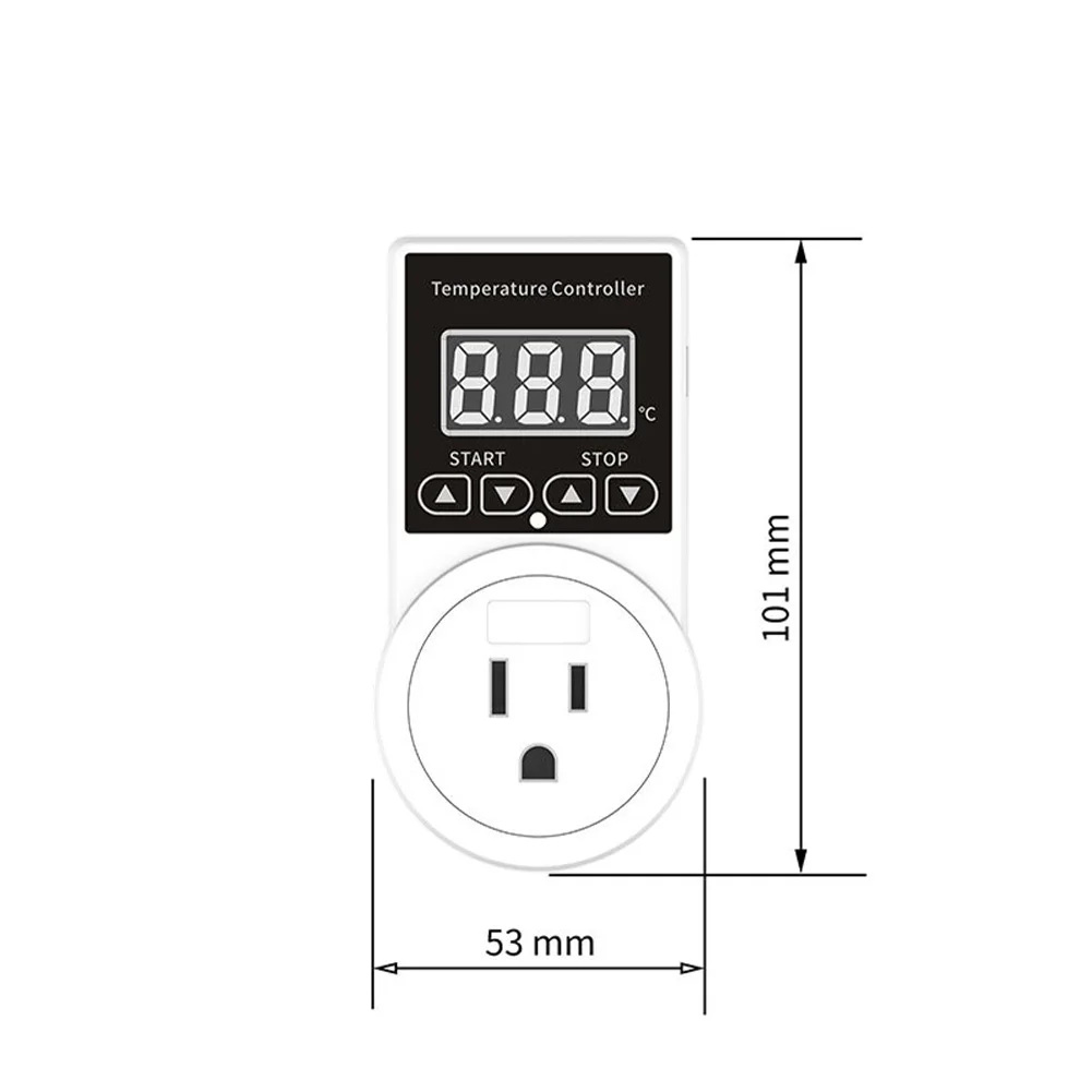 Temp Controller Thermostat Socket Greenhouse Control White User Friendly Temperature Tool Temperature Alarm System