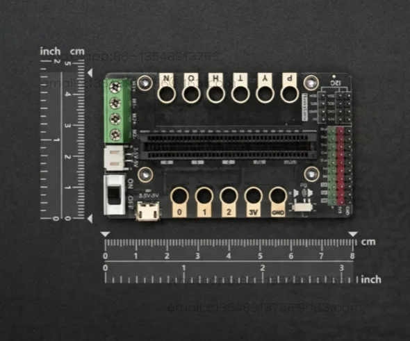 Control IO expansion board, adapt to microbit development board, multi-function motor drive learning module