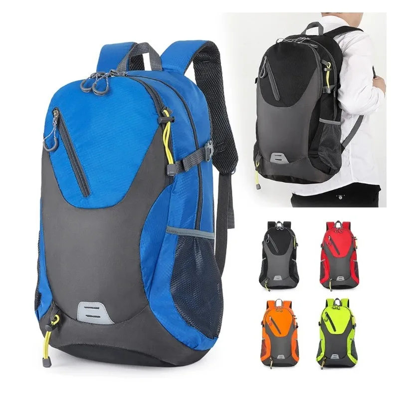 40L Large Travel Backpack Capacity Casual Men Women Outdoor Bag Waterproof Mountaineering Cycling Bag Hiking Sports Backpack