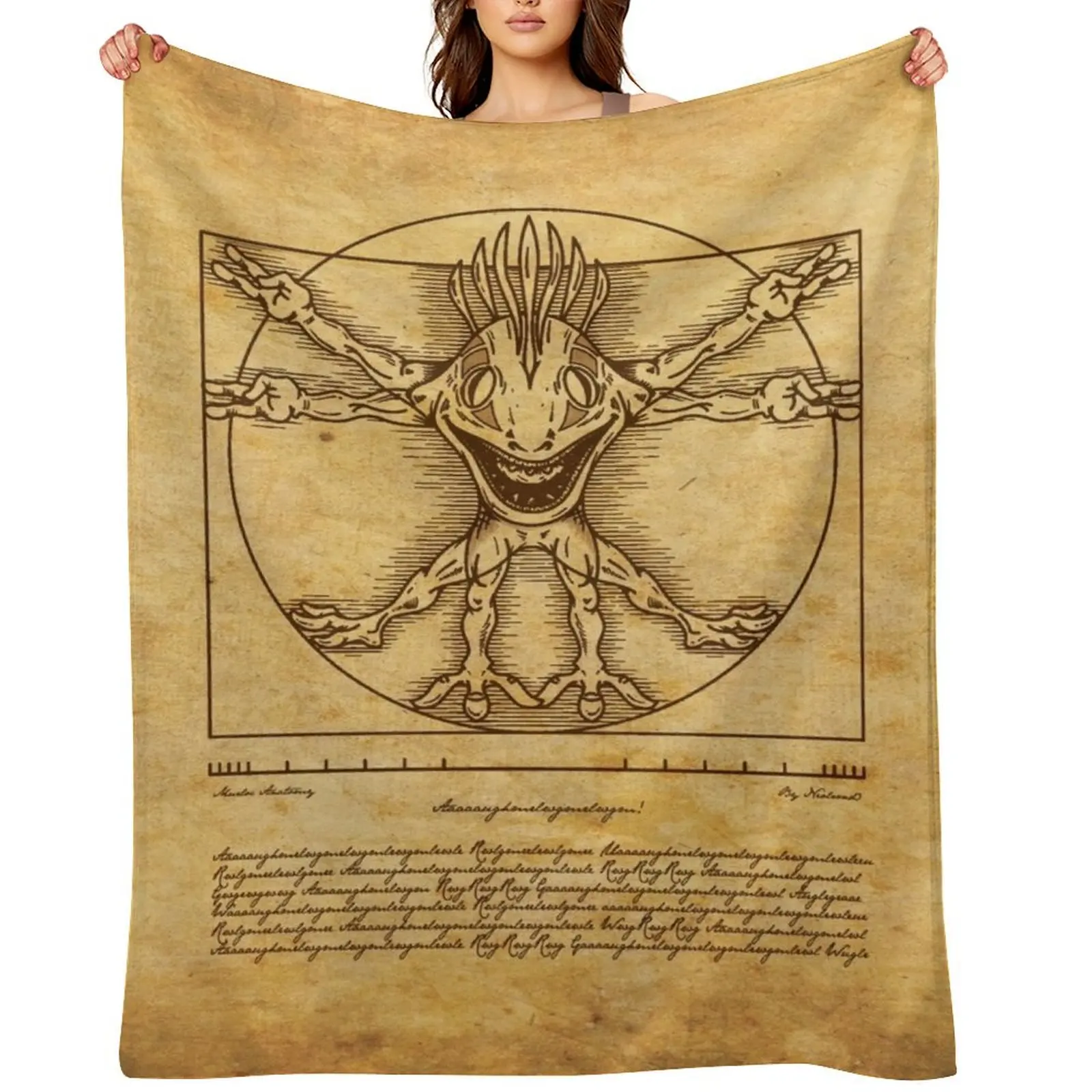 

Vitruvian Murloc Throw Blanket decorative Baby Cute Plaid Plaid on the sofa Blankets