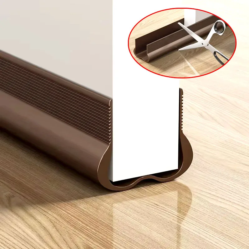 

PVC Flexible Door Bottom Sealing Strip Door Gap Soundproofing Wind and Dust Proof Weather Strip Under Door Draft Stopper Tape