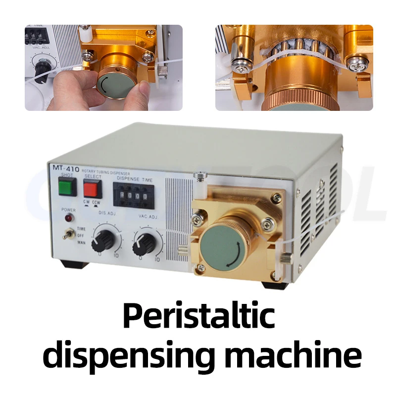 

MT410 Peristaltic Dispensing Machine Fast Drying Glue Dispenser Instant Drying Glue Ink Electric Water Glue Machine 220v/110v