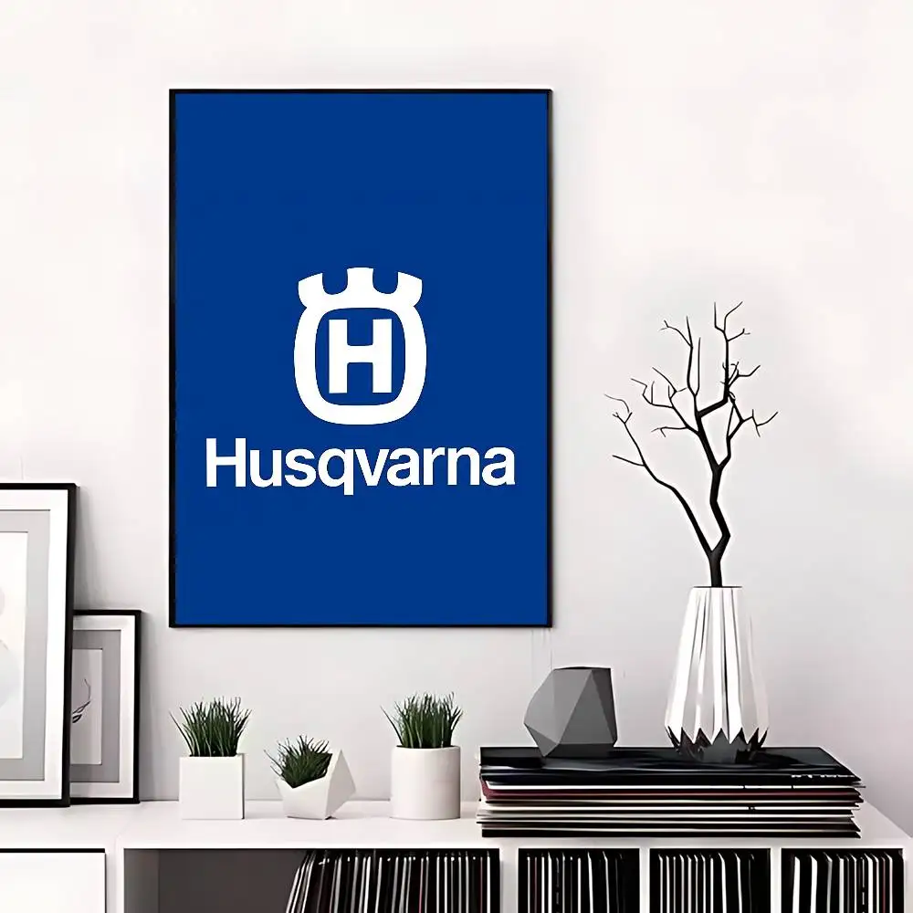 H-Husqvarnas Logo Movie Sticky Posters Vintage Room Bar Cafe Decor Nordic Home Decor view 4