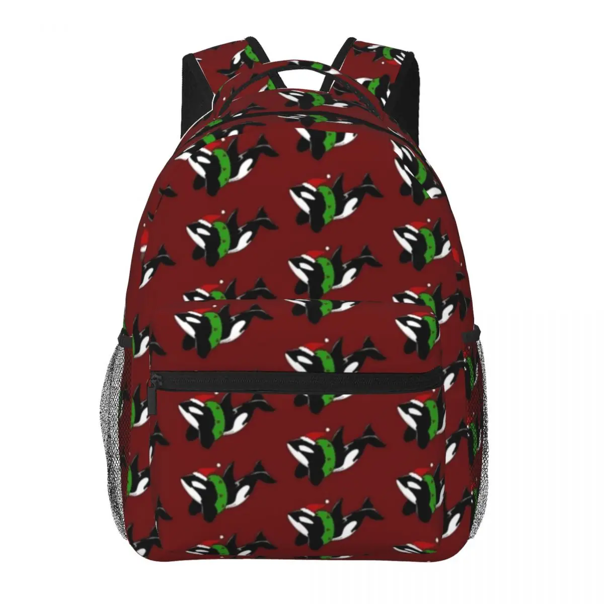 Weihnachten Killerwal Mode Kinder Rucksack Frauen Teenager Schultaschen Reise Laptop Rucksack