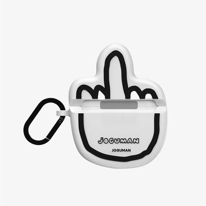 Kreative süße Finger Silikonhülle für AirPods Pro Pro2 Ohrhörer Hülle mit Haken