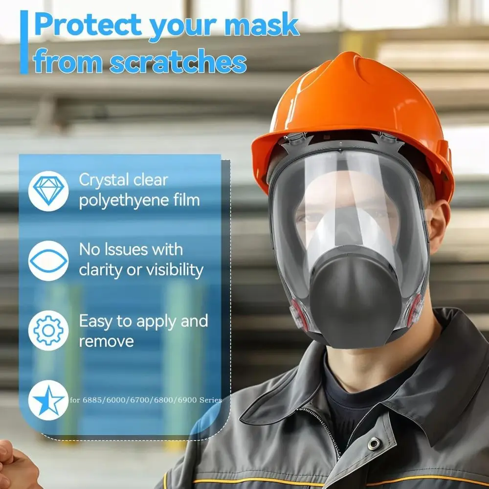 Peel Off Lens Cover Anti-Fog Waterproof Full Face Screen Protector Full Face Screen Protector Protective Lens Film