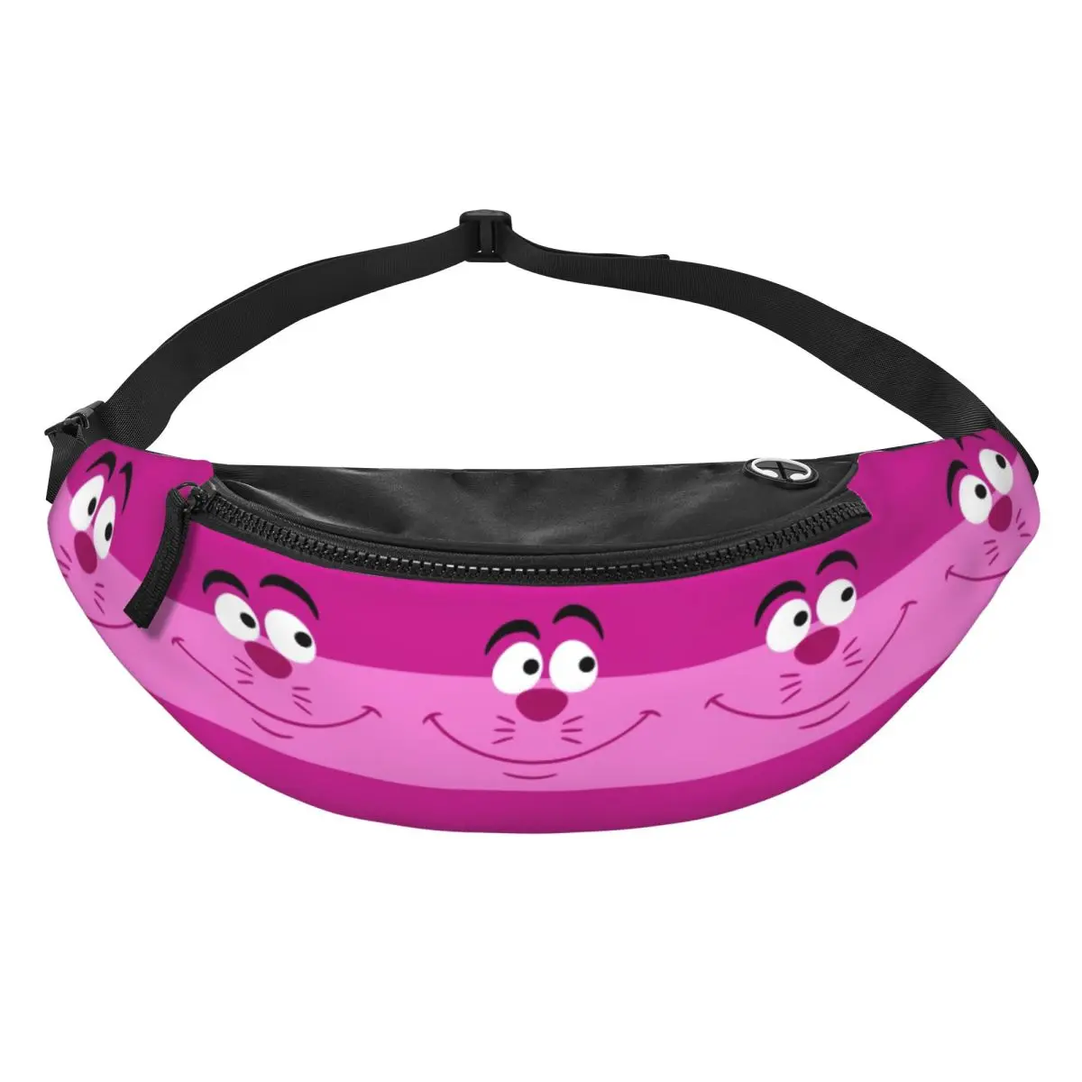 

Custom C-Cheshire Anime Cat Fanny Bag Crossbody Waist Pack Men Women Travel Hiking Phone Money Pouch