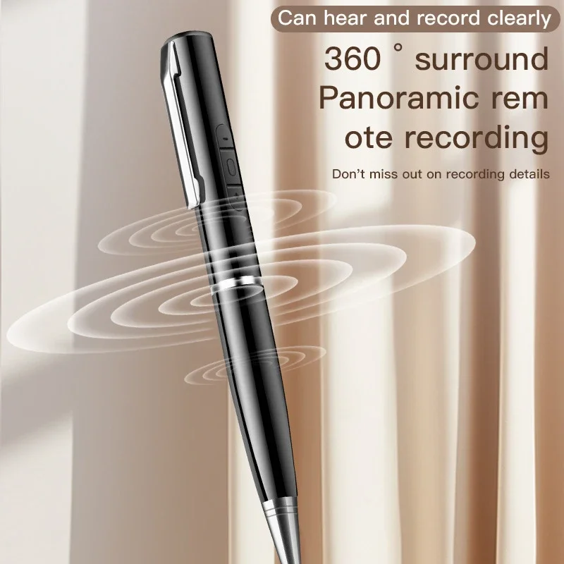 Lenovo New 128GB AI Digital Voice Recorder Pen, Smart Noise Reduction Audio Recorder with Playback & Charging, Writing Pen Style
