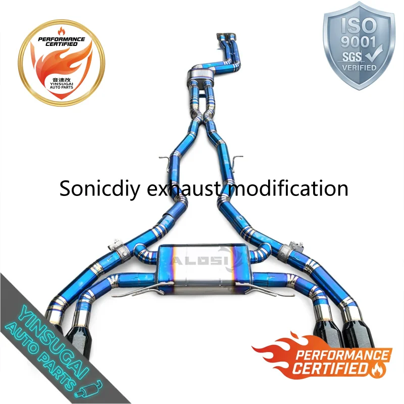 OEM Lightweight Titanium Valved Catback Exhaust For BMW X3M X4M F97 F98 S58 3.0T 2019-2023 Competition Modify Parts