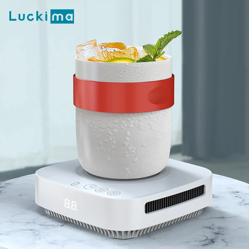 Smart Cup Cooler 2 in 1 Office Home Coffee Tea Drinks Mug Warmer Heating and Cooling Beverage Plate For Water Milk Beer Cocoa