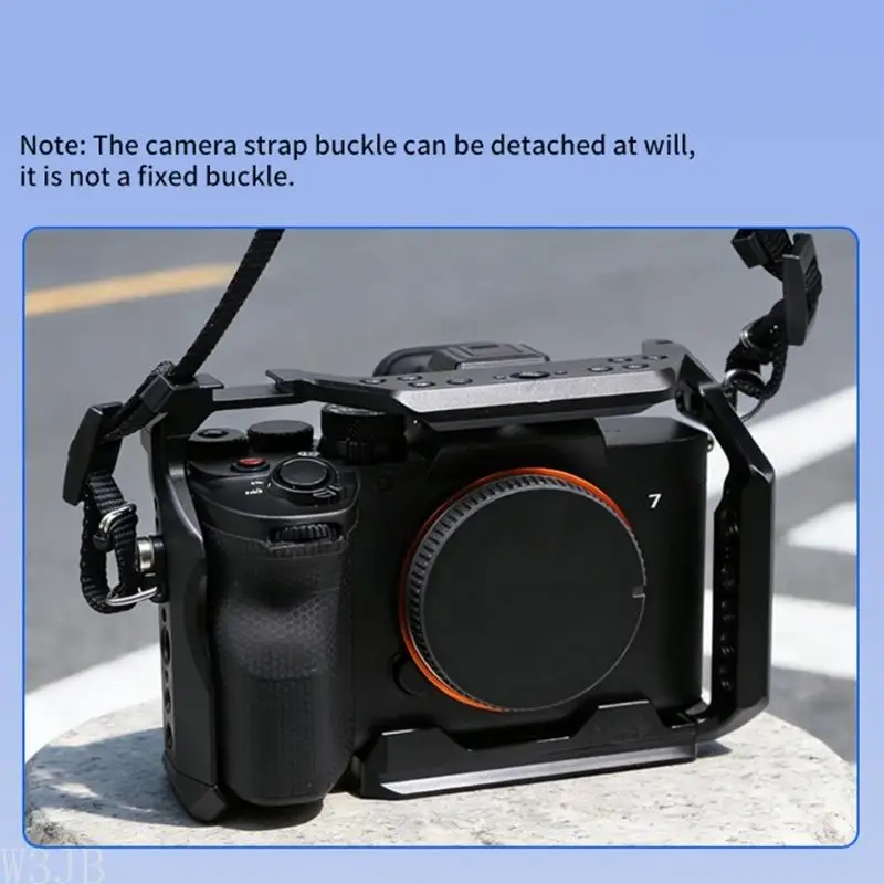 W3JB Kamerakäfig für A7M4 A7M5 A7R5 Aluminium Vollkäfig Schnellwechselplatte DSLR-Kamera – Detail 7