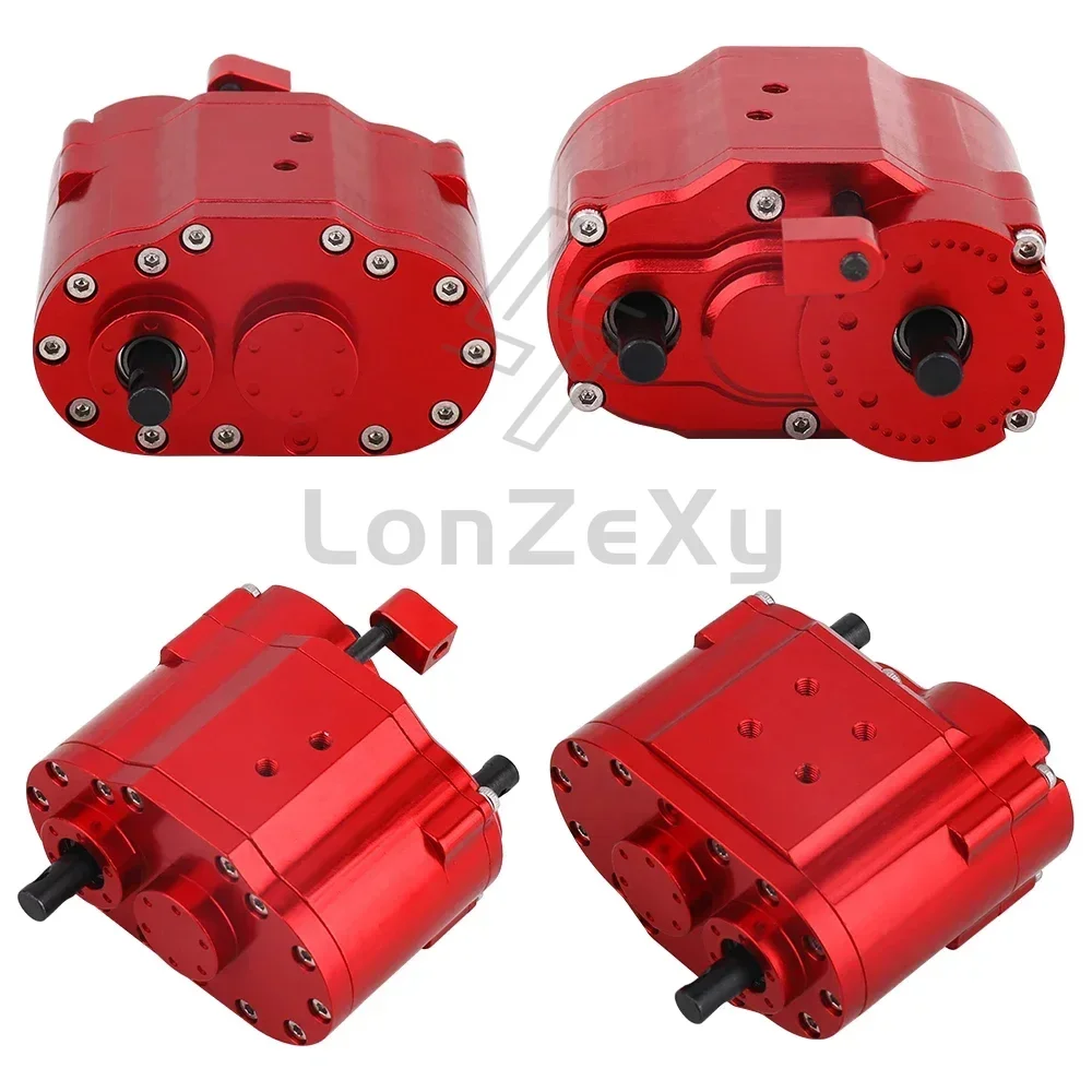 2 snelheden Tussenbak Versnellingsbak Transmissie Box 46x53x32mm voor Axiale SCX10 RC 4WD D90 1/10 RC Crawler Auto Upgrade Onderdelen