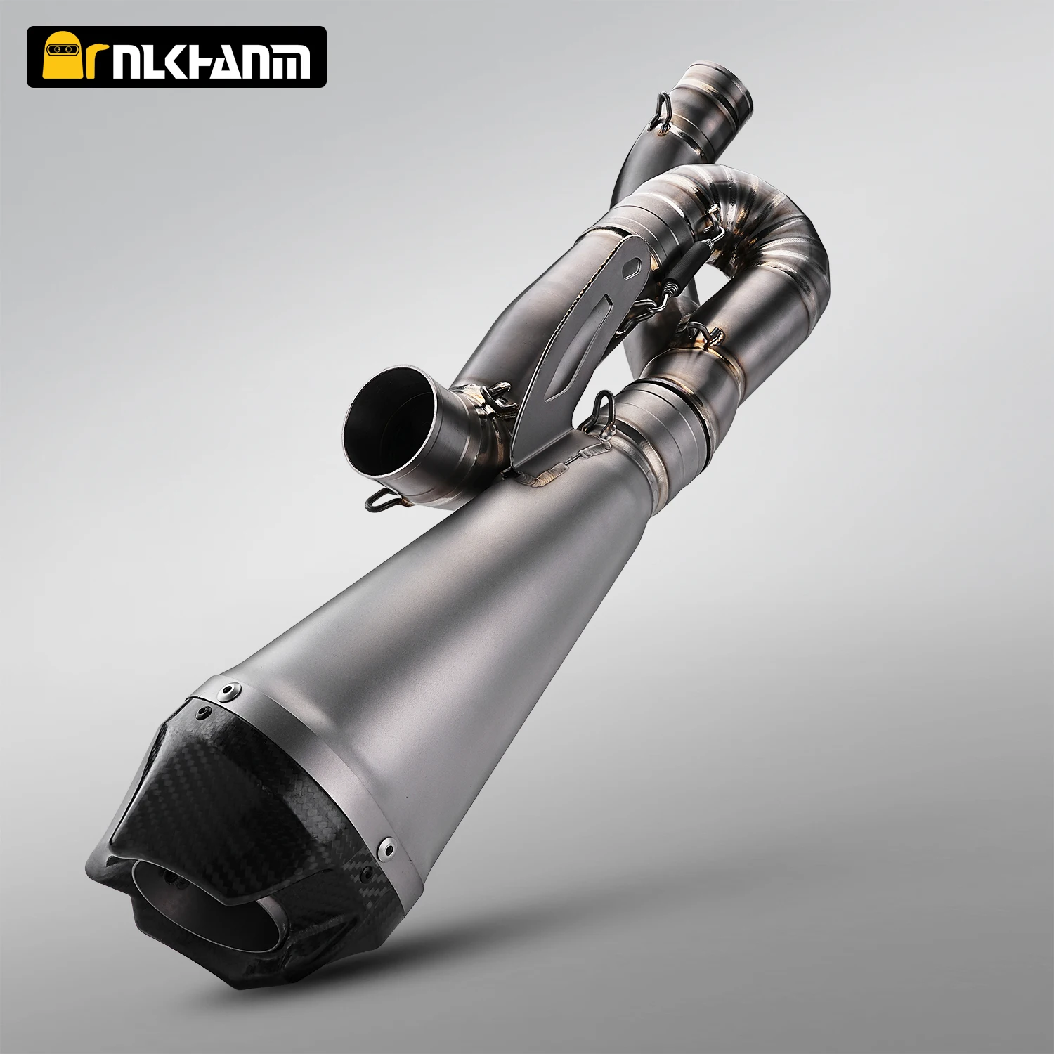 

Slip on Panigale V4 V4S V4R motorcycle exhaust system modification Ti.alloy mid link for panigale V4 streetfighter V4 2018-2024