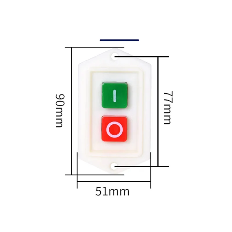 1PCS LC3-5 LC3-10 Start Stop Push Button Switch on/off 10A/380V Table Drill Grinder Cutting Machine Switch