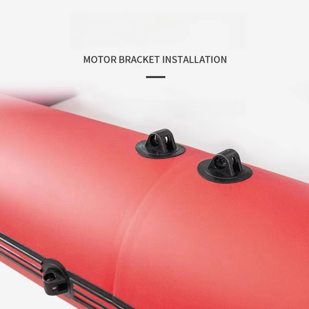 Bateau flottant gonflable en PVC épaissi, plateforme de tourisme portable avec moteur hors-bord pour les activités nautiques, la pêche et la natation