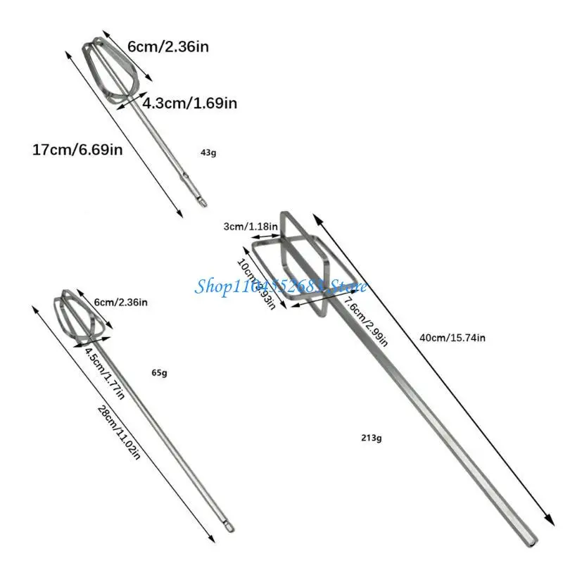 Y6GD واجبات ثقيلة من الفولاذ المقاوم للصدأ للمطبخ اثارة قضيب الخفق أداة خلاطات عزم دوران عالية لتحضير العجين والمعجنات والصلصات #6