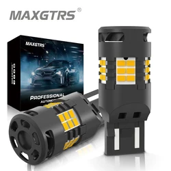 2x 7440 T20 W21W 1156 P21W BA15S BAU15S LED Canbus No Hyper Flash Amber 30 SMD 3020 LED Car LED Bulbs For Turn Signal Lights